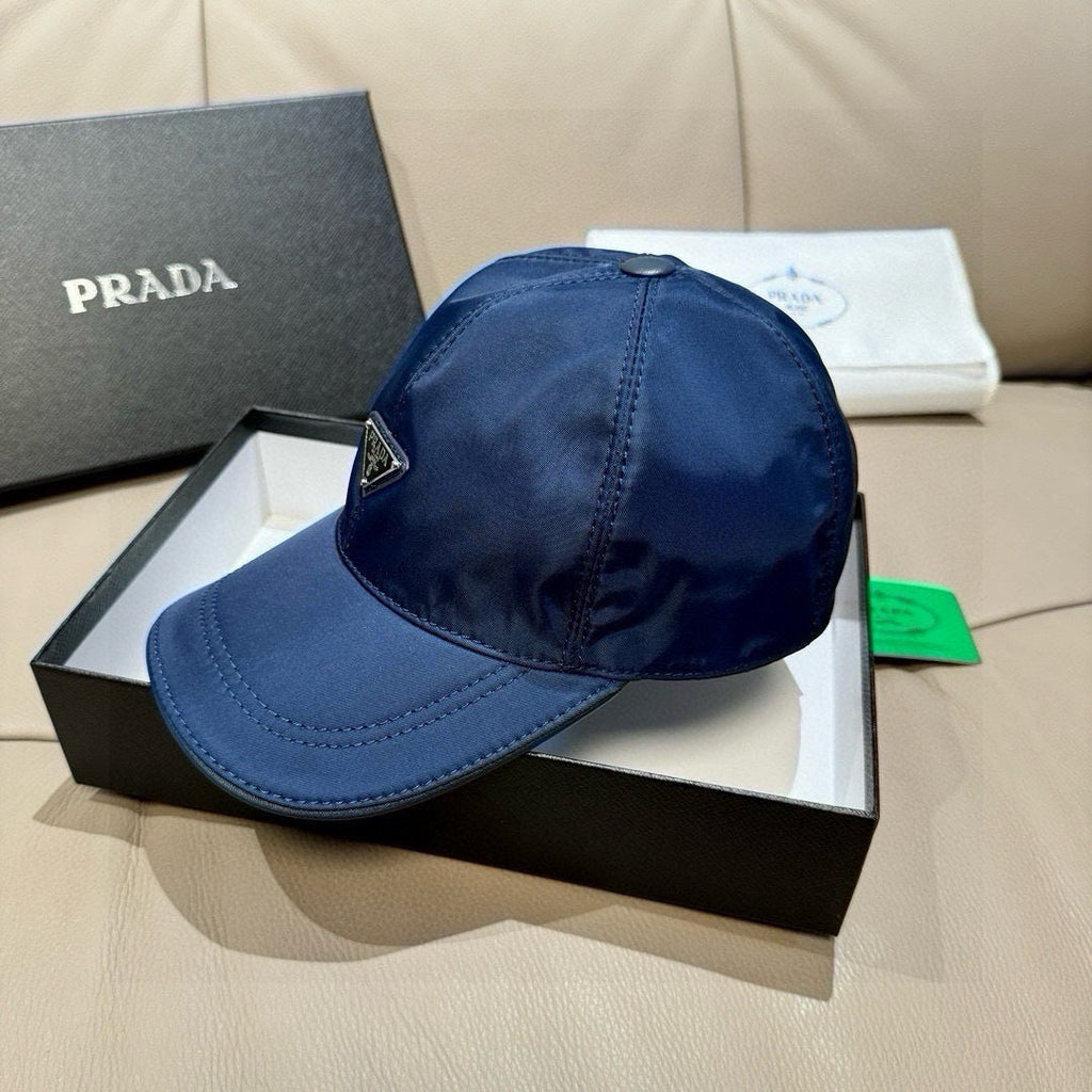 Prada Classic Baseball Cap Blue in Oxford 125615