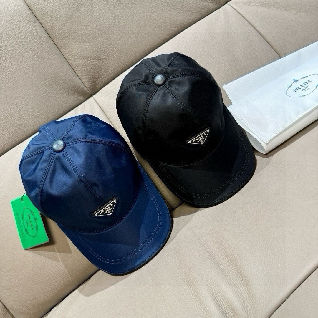 Prada Classic Baseball Cap Blue in Oxford 125615