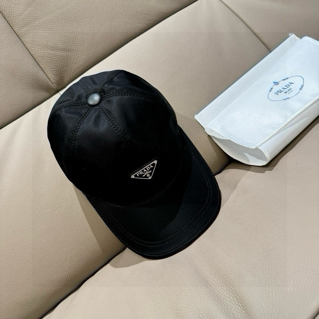 Prada Classic Baseball Cap Black in Oxford 125614