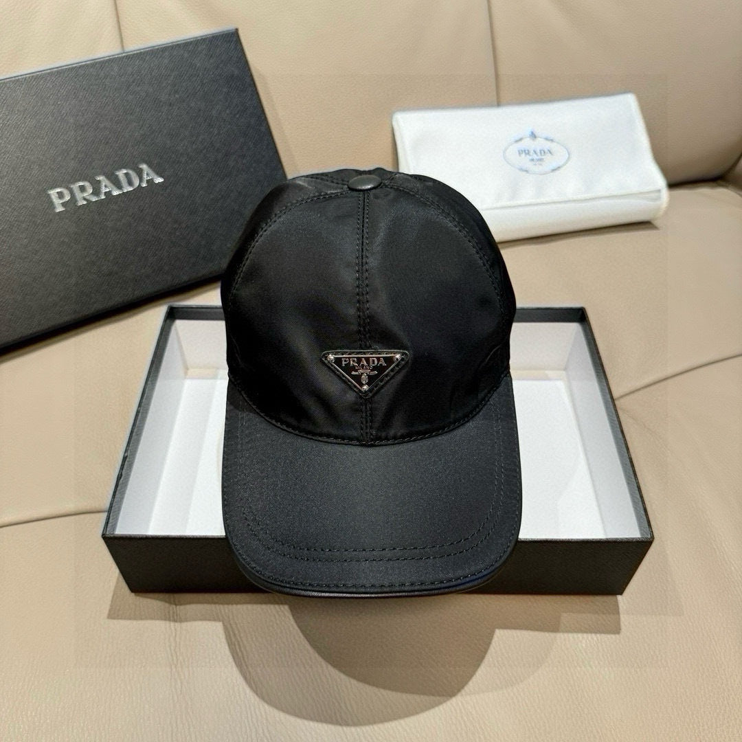 Prada Classic Baseball Cap Black in Oxford 125614