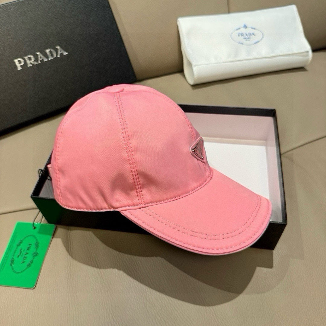 Prada Classic Baseball Cap Pink in Oxford 125612