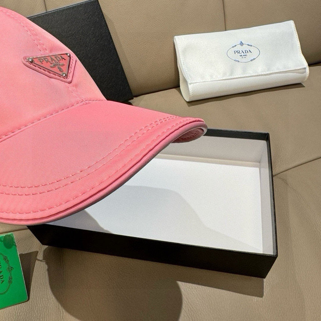 Prada Classic Baseball Cap Pink in Oxford 125612