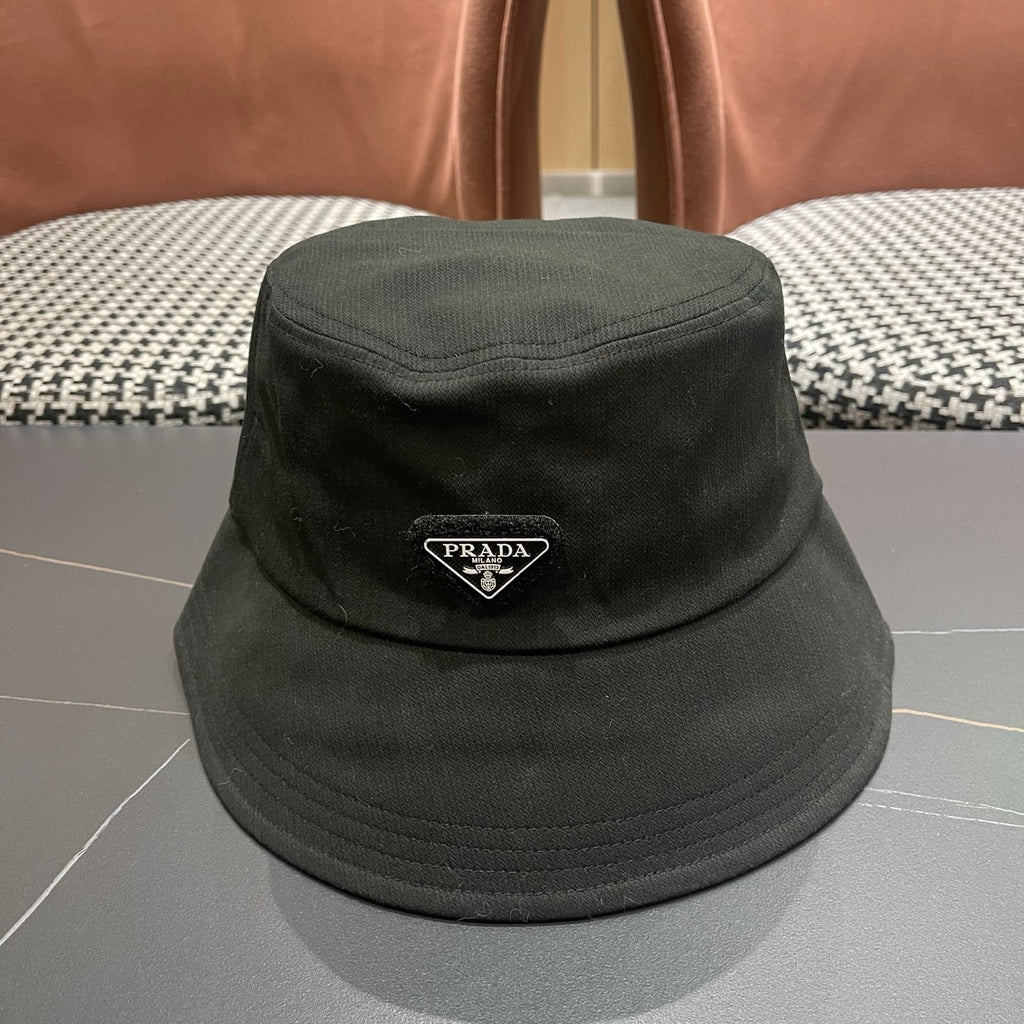 Prada 25 Bucket Hat Black in Canvas 122132