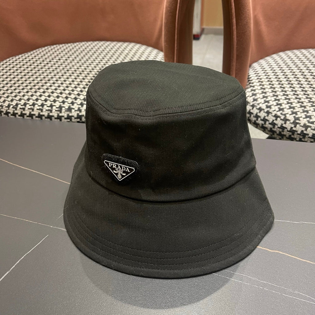 Prada 25 Bucket Hat Black in Canvas 122132