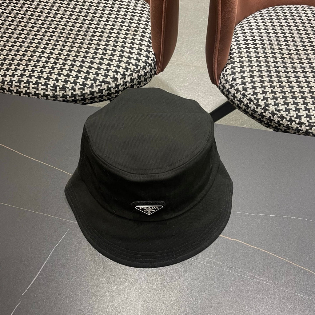 Prada 25 Bucket Hat Black in Canvas 122132
