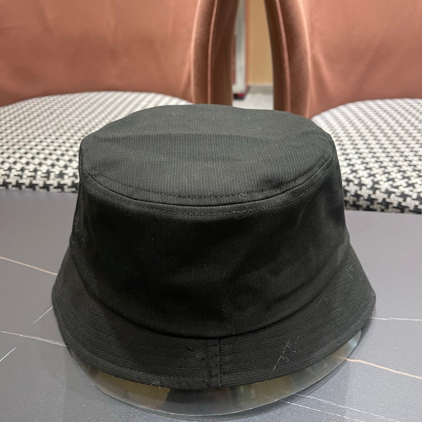 Prada 25 Bucket Hat Black in Canvas 122132