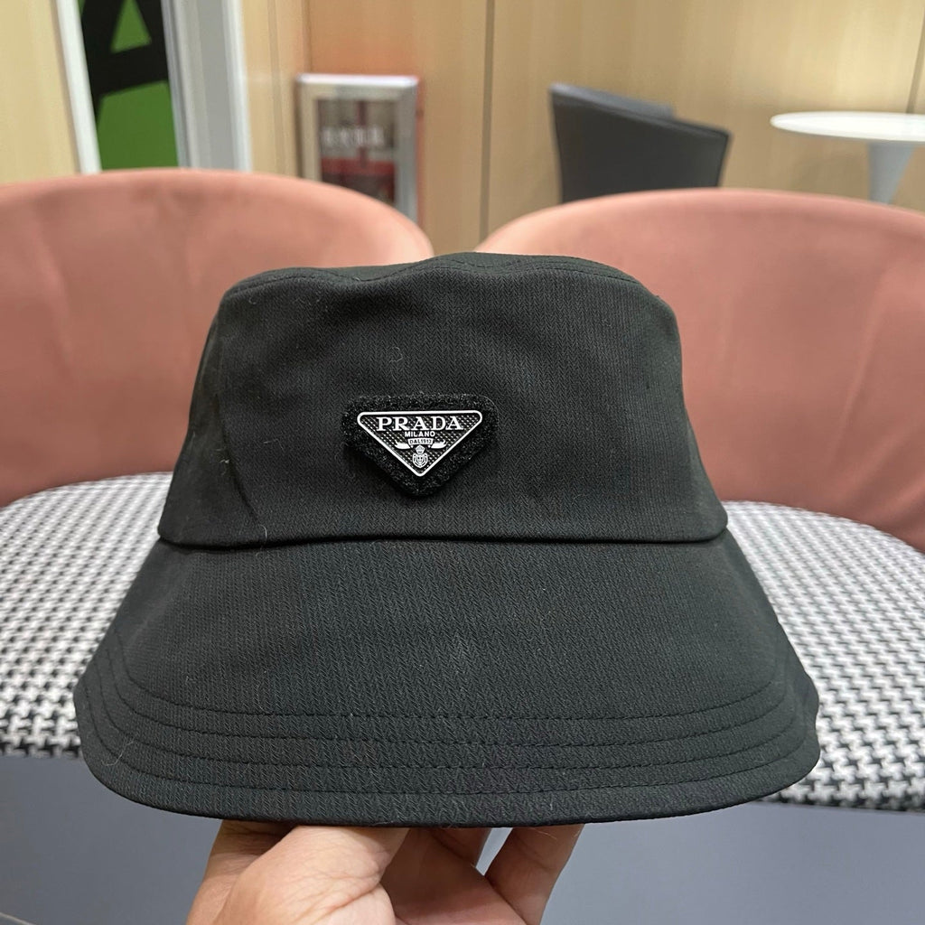 Prada 25 Bucket Hat Black in Canvas 122132
