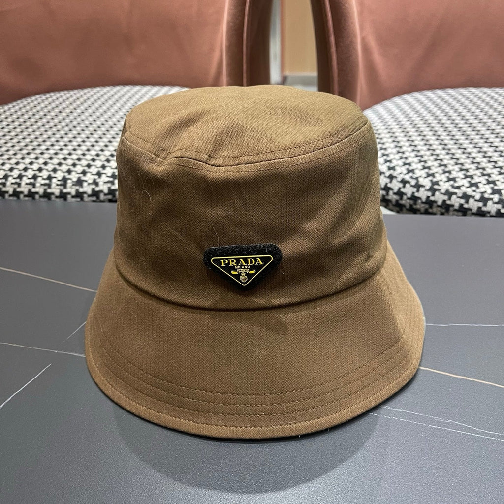 Prada 25 Bucket Hat Brown in Canvas 122131
