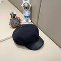 Prada Women's Beret Hat Black in Tweed 125768