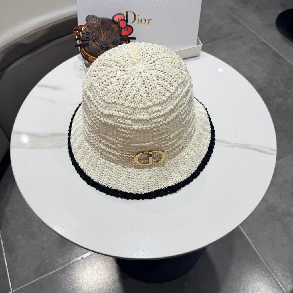 Dior Bucket Hat White in Mesh 192313