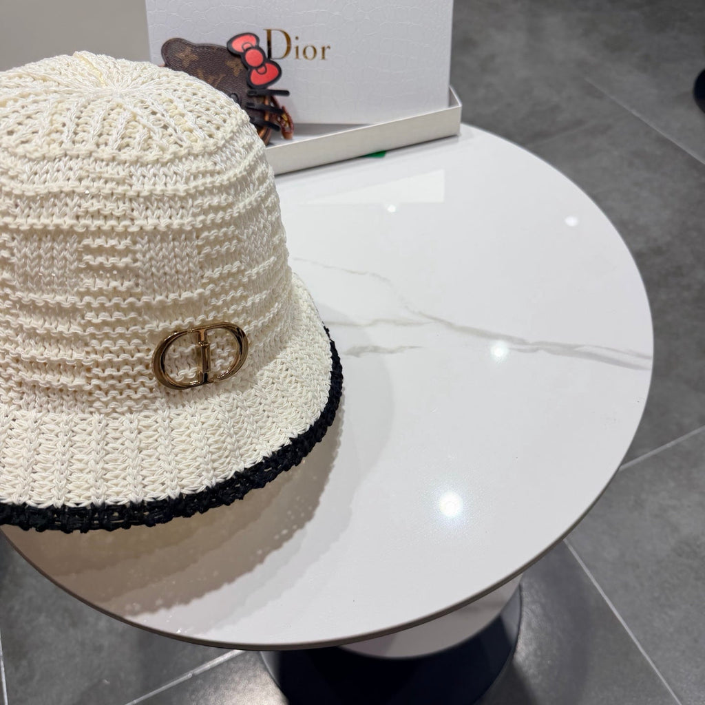 Dior Bucket Hat White in Mesh 192313