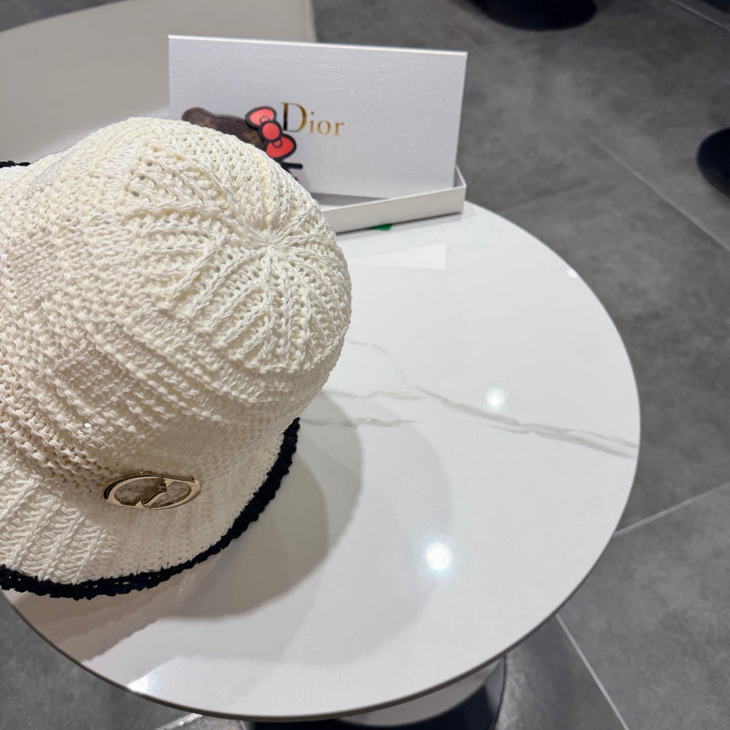 Dior Bucket Hat White in Mesh 192313