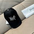Dior Baseball Cap with Dior Embroidery Black in Cotton 191931