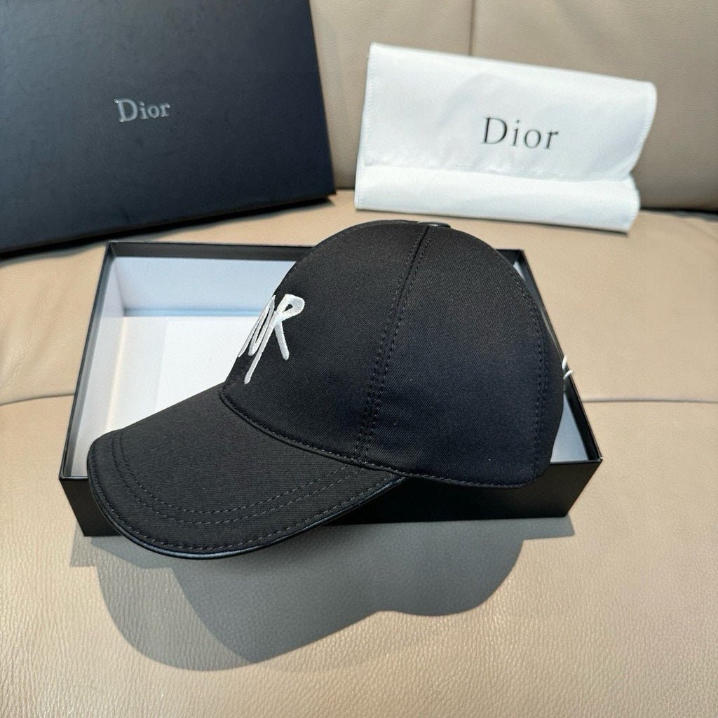 Dior Baseball Cap with Dior Embroidery Black in Cotton 191931