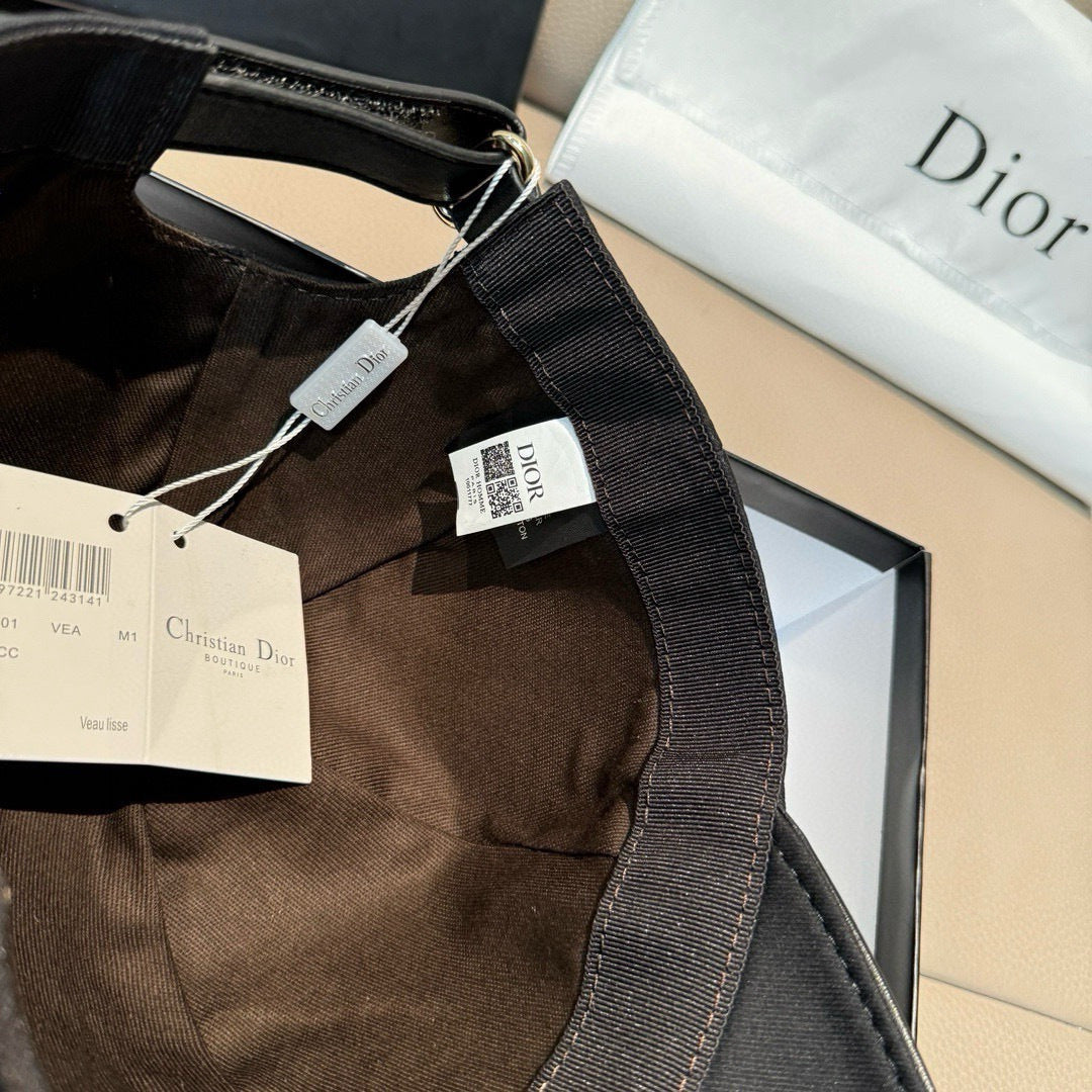 Dior Baseball Cap with Dior Embroidery Black in Cotton 191931