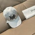 Dior Baseball Cap with Dior Embroidery White in Cotton 191930
