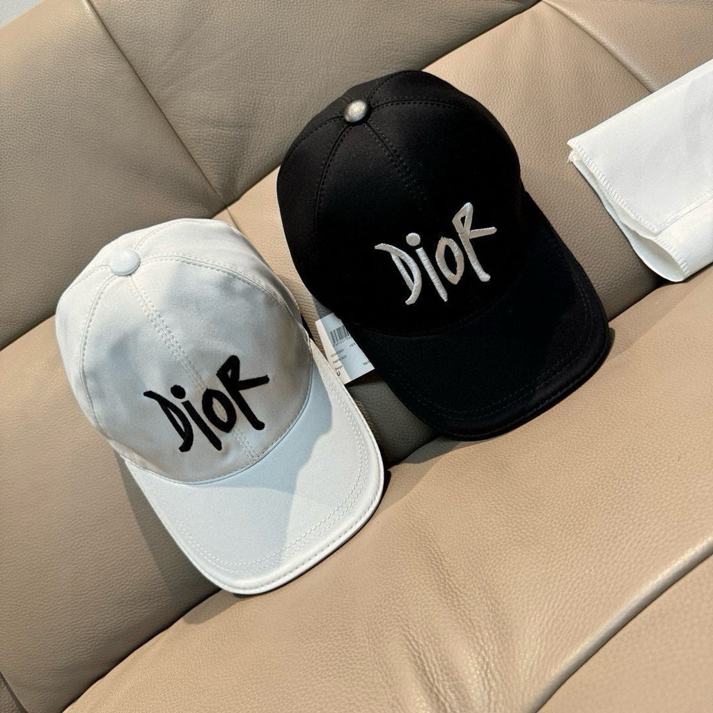 Dior Baseball Cap with Dior Embroidery White in Cotton 191930