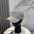 Chanel Washed Denim Baseball Cap Grey in Cotton 192166