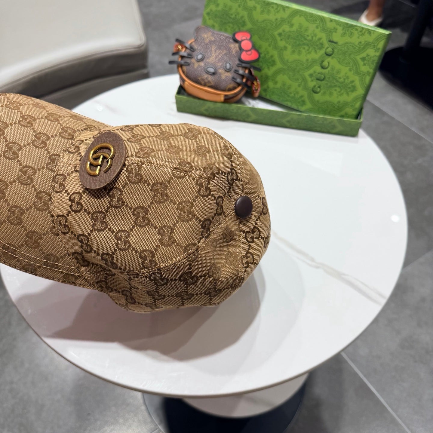Gucci Baseball Cap Brown in Canvas 194028