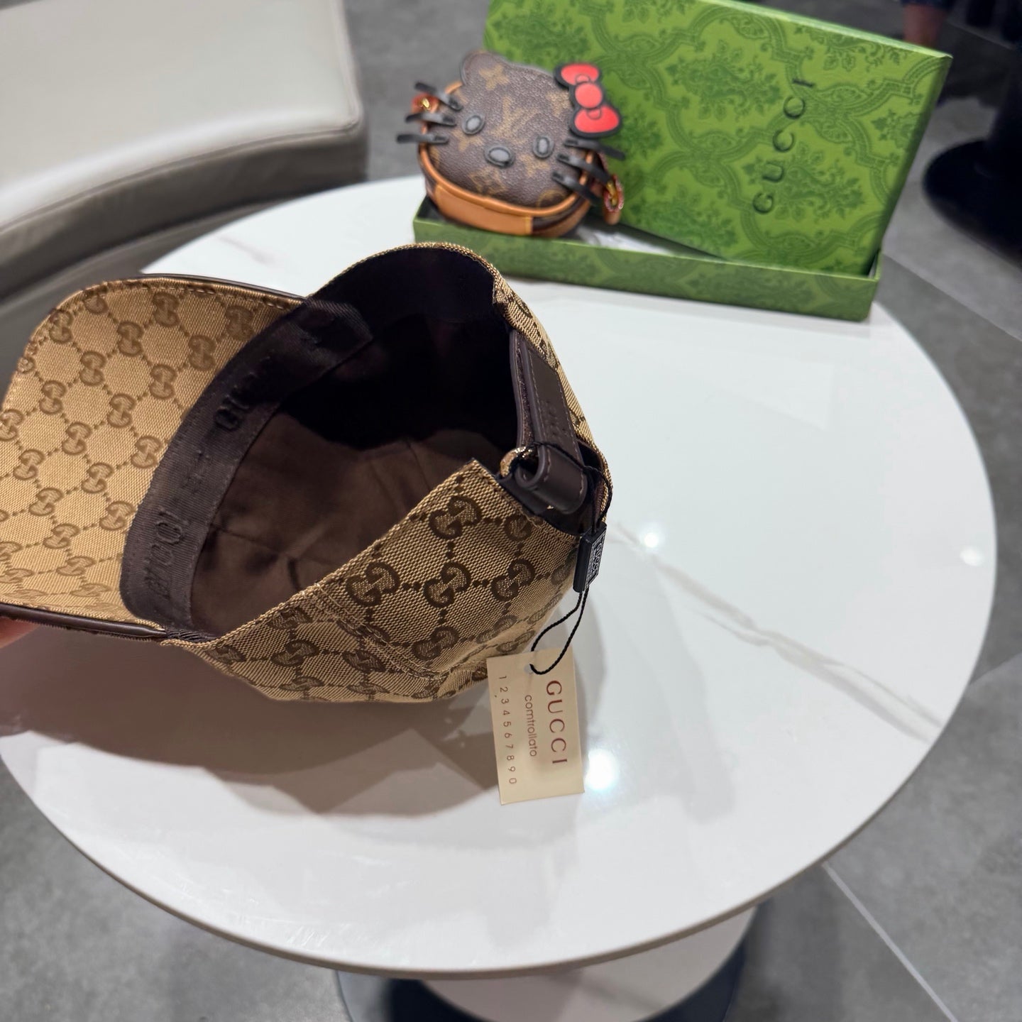 Gucci Baseball Cap Brown in Canvas 194028