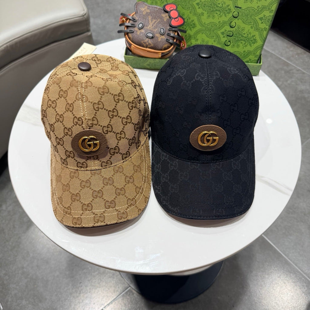 Gucci Baseball Cap Black in Canvas 194027