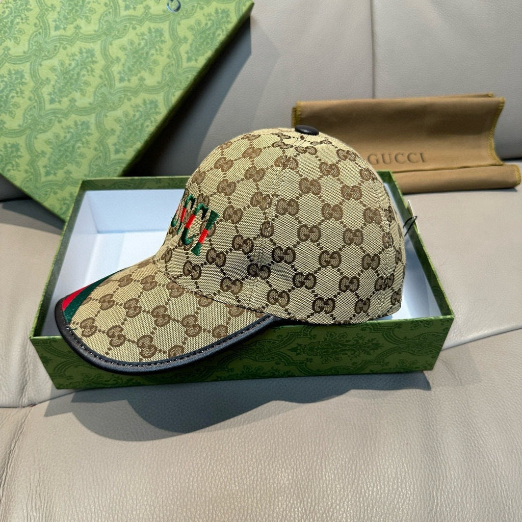 Gucci Baseball Cap Brown in Canvas 193862