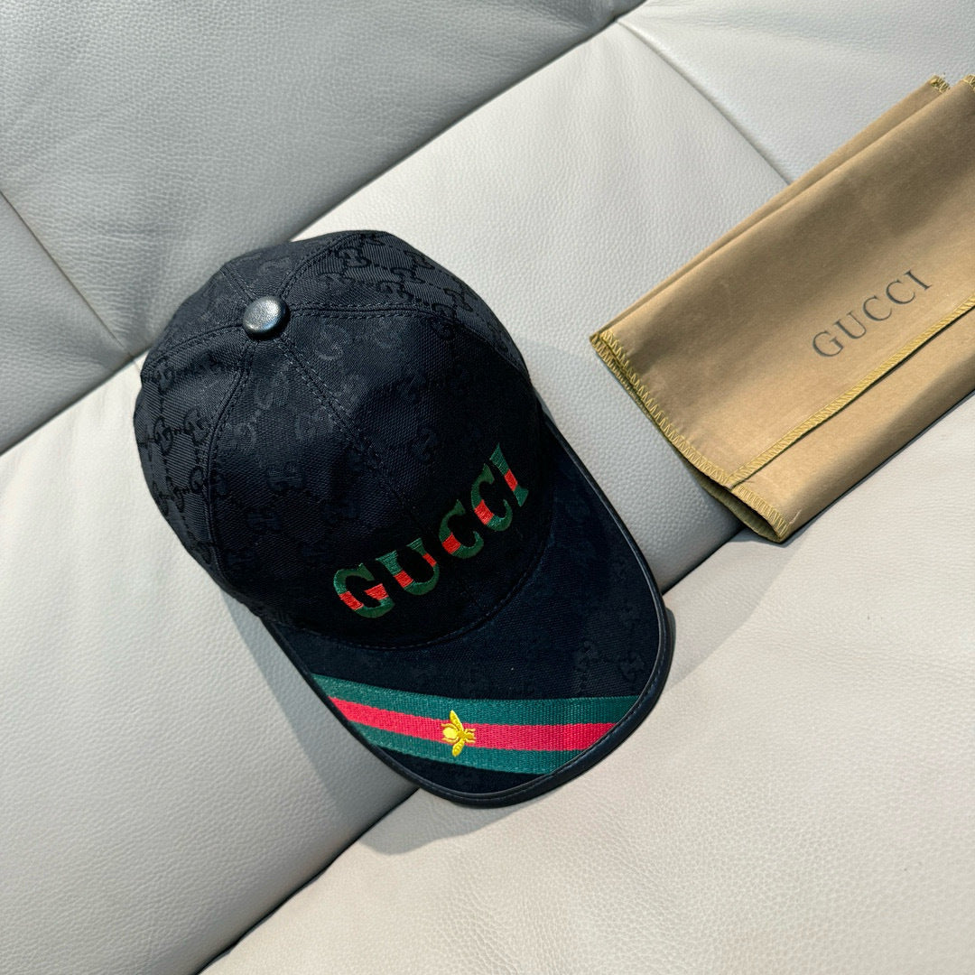 Gucci Baseball Cap Black in Canvas 193861