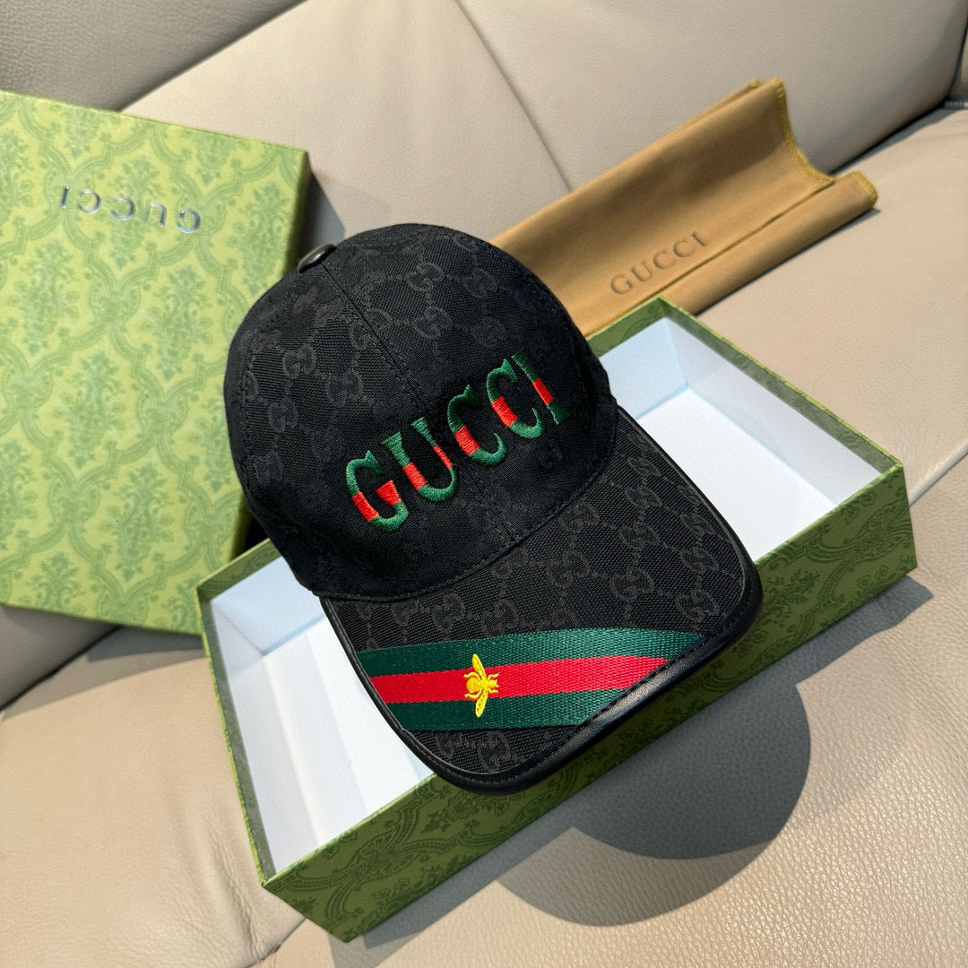 Gucci Baseball Cap Black in Canvas 193861