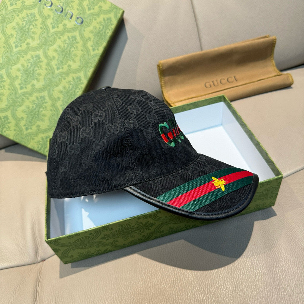 Gucci Baseball Cap Black in Canvas 193861