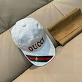 Gucci Baseball Cap White in Canvas 193859