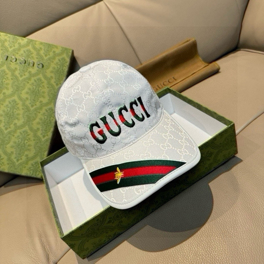 Gucci Baseball Cap White in Canvas 193859