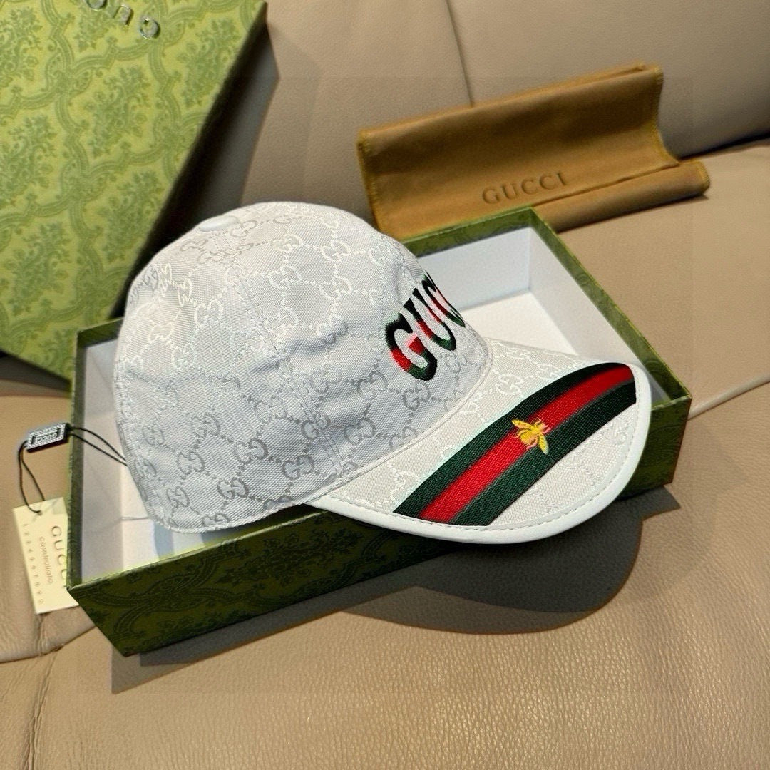 Gucci Baseball Cap White in Canvas 193859