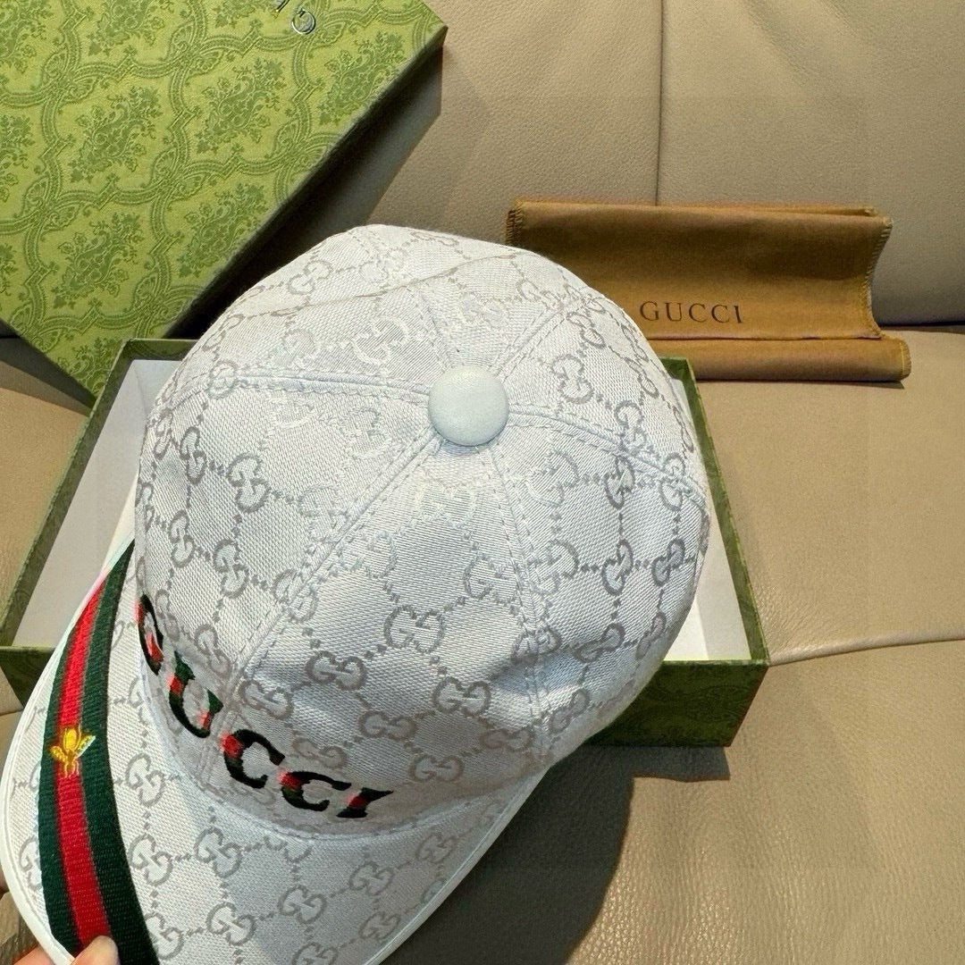 Gucci Baseball Cap White in Canvas 193859