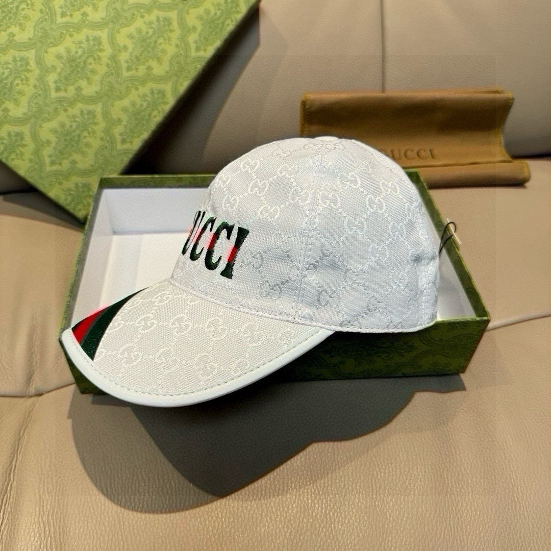 Gucci Baseball Cap White in Canvas 193859
