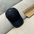 Gucci Classic Baseball Cap Black in Canvas Cowhide 193830