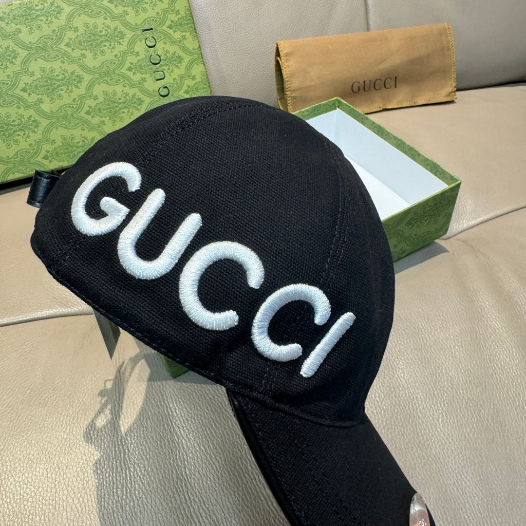 Gucci Baseball Cap Black in Canvas 193826