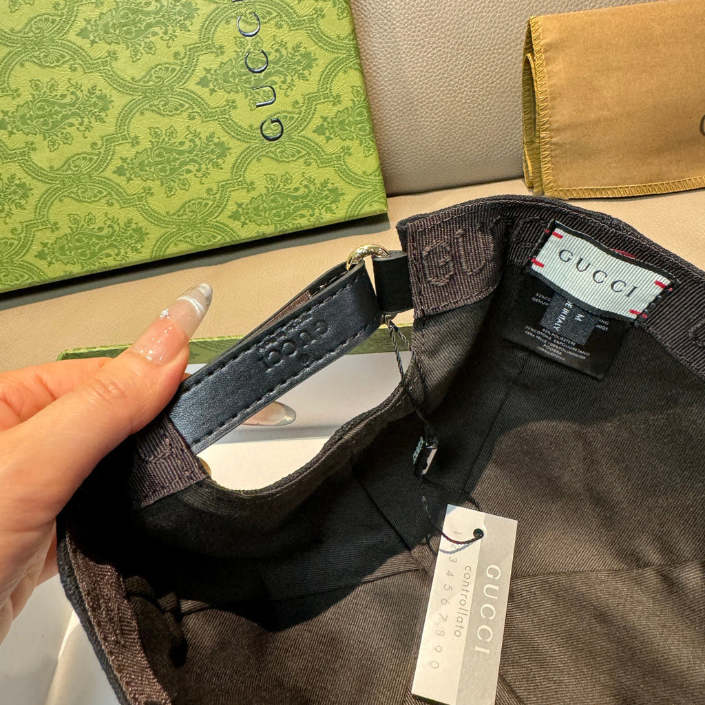 Gucci Baseball Cap Black in Canvas 193826
