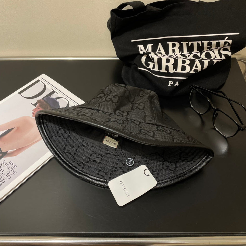 GUCCI Bucket Hat Black in Cloth 194197