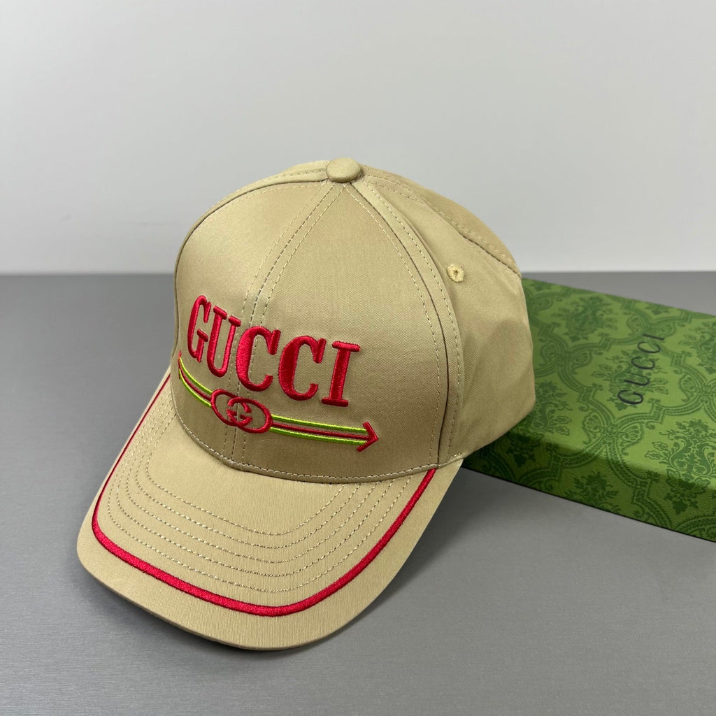 Gucci Baseball Cap Beige in Cloth 194177