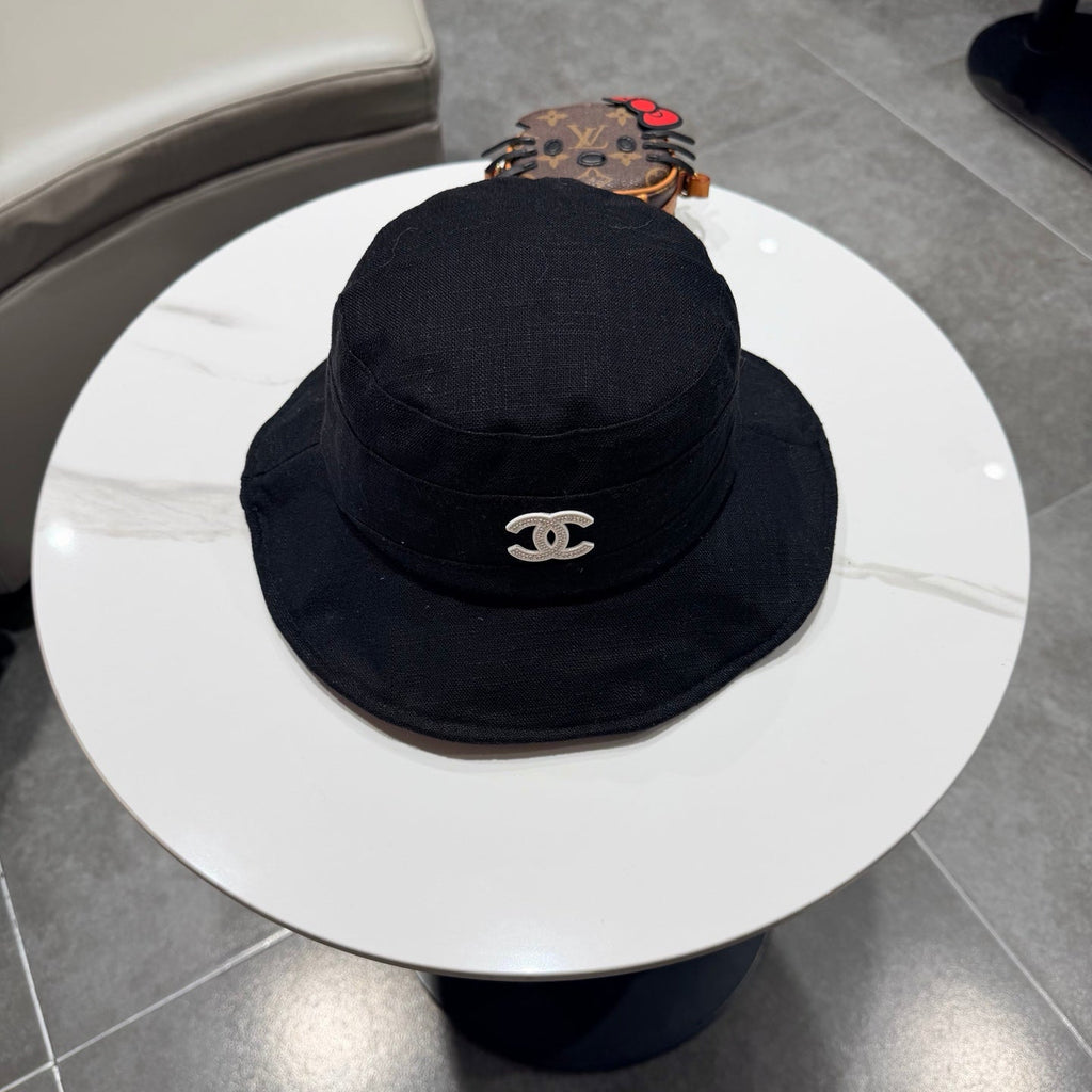 Chanel Style Fisherman Hat Black in Cloth 192299