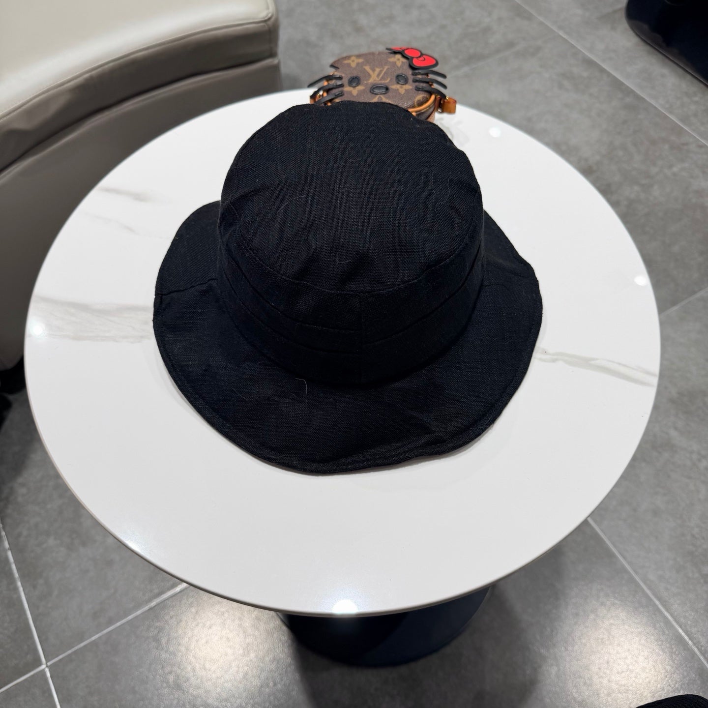 Chanel Style Fisherman Hat Black in Cloth 192299