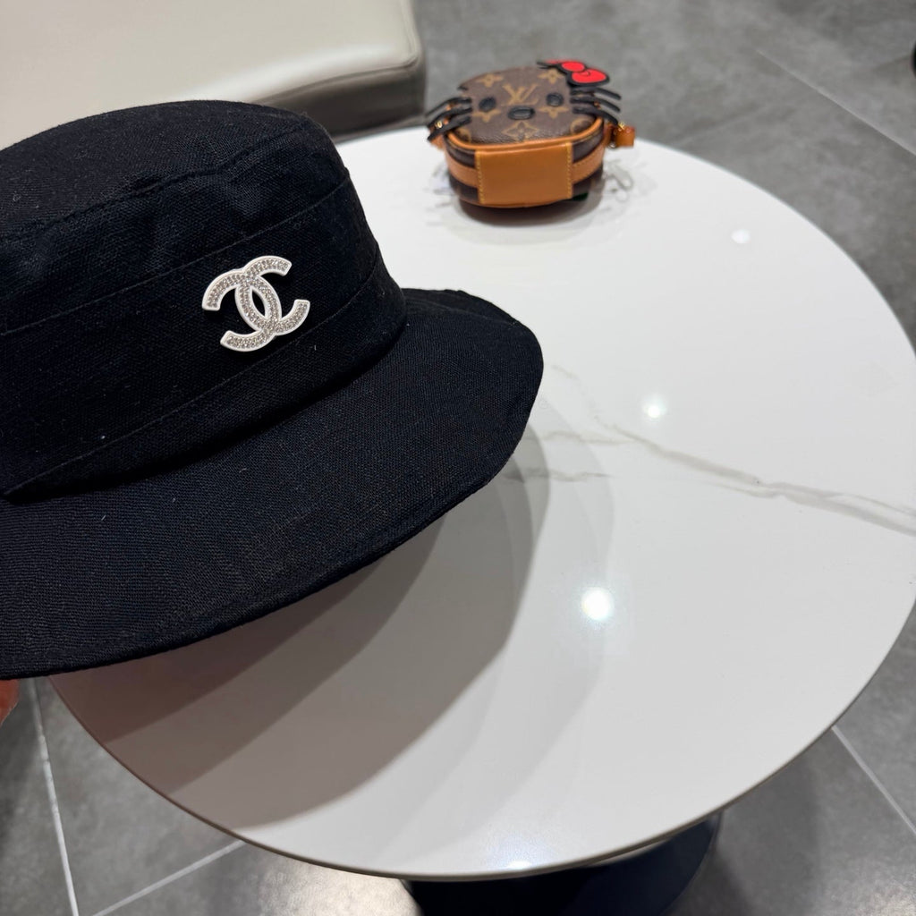 Chanel Style Fisherman Hat Black in Cloth 192299