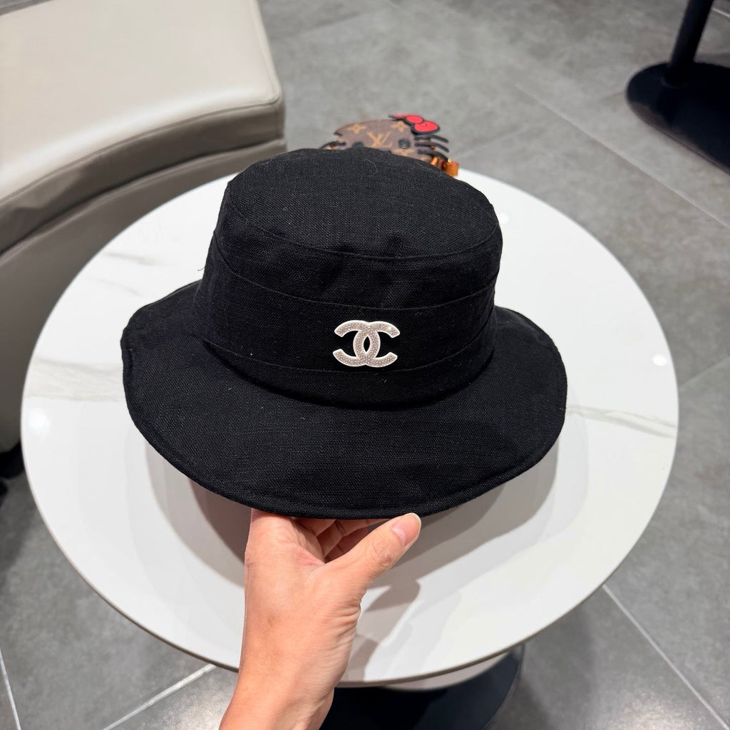 Chanel Style Fisherman Hat Black in Cloth 192299