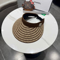 Chanel Open Visor Hat Brown in Cloth 192286