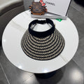 Chanel Open Visor Hat Black in Cloth 192285