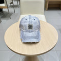 Chanel Baseball Cap Light Blue Denim 192132