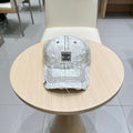 Chanel Baseball Cap Faded Grey Denim 192131