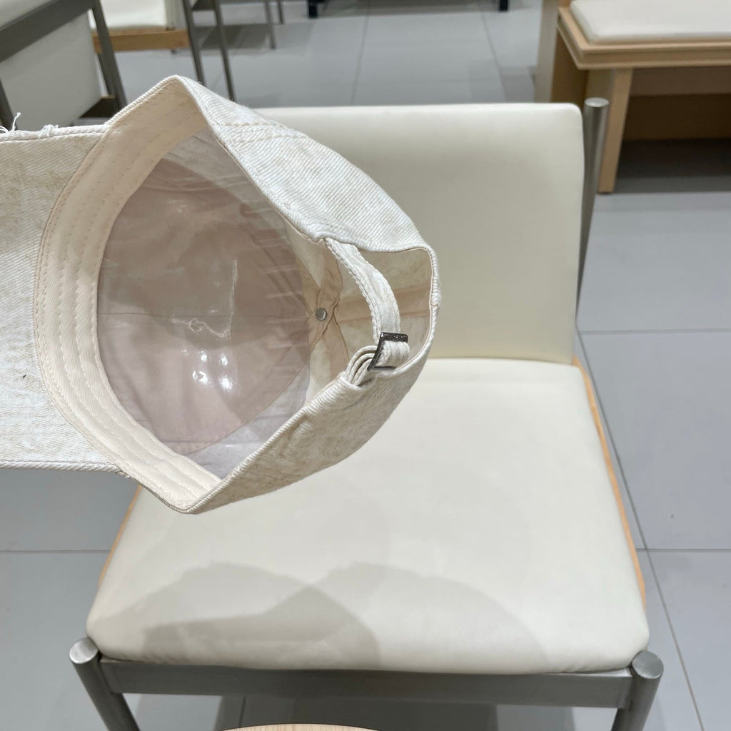 Chanel Baseball Cap Beige Denim 192130