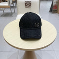 Chanel Baseball Cap With Heavy Pearl Black in Cloth 192120