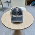 Chanel Baseball Cap Gray in Denim 192109